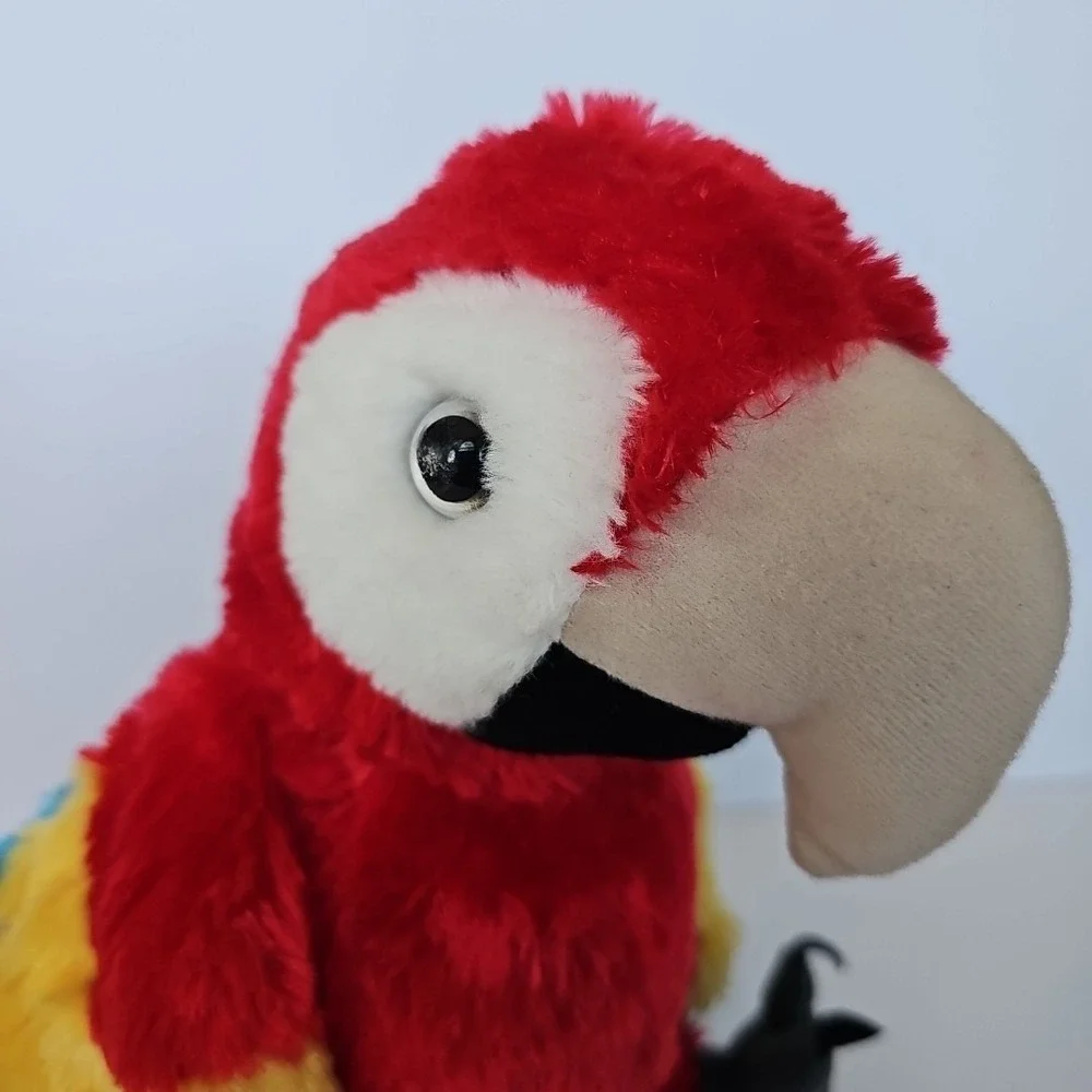 Wild Republic Scarlet Macaw Red Parrot Stuffed Animal Plush Toy Bird 11